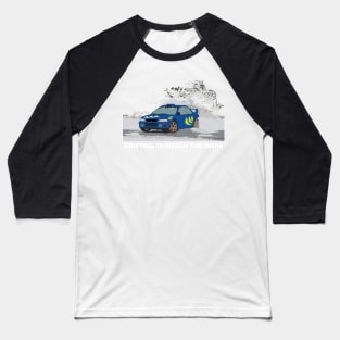 Rally Drifting - GC8 WRX (Rally Car) Inspired Baseball T-Shirt